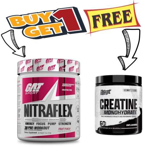 Nitraflex preworkout with free Creatine