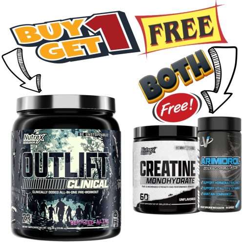 Outlift preworkout with free creatine and Arimidrol