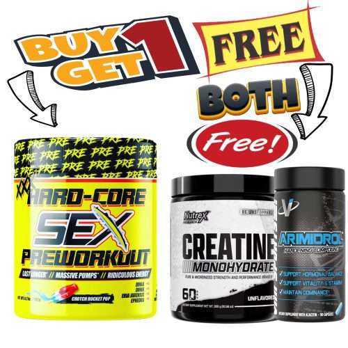 Hard-core SEX preworkout with free Creatine and Arimidrol
